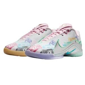 Nike Mens LeBron XXll Basketball Sneakers US 9 White Multicolor Athletic NIB